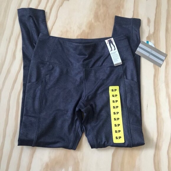 Mondetta Luxury Performance  Purple Grey Leggings women size S - Picture 6 of 15